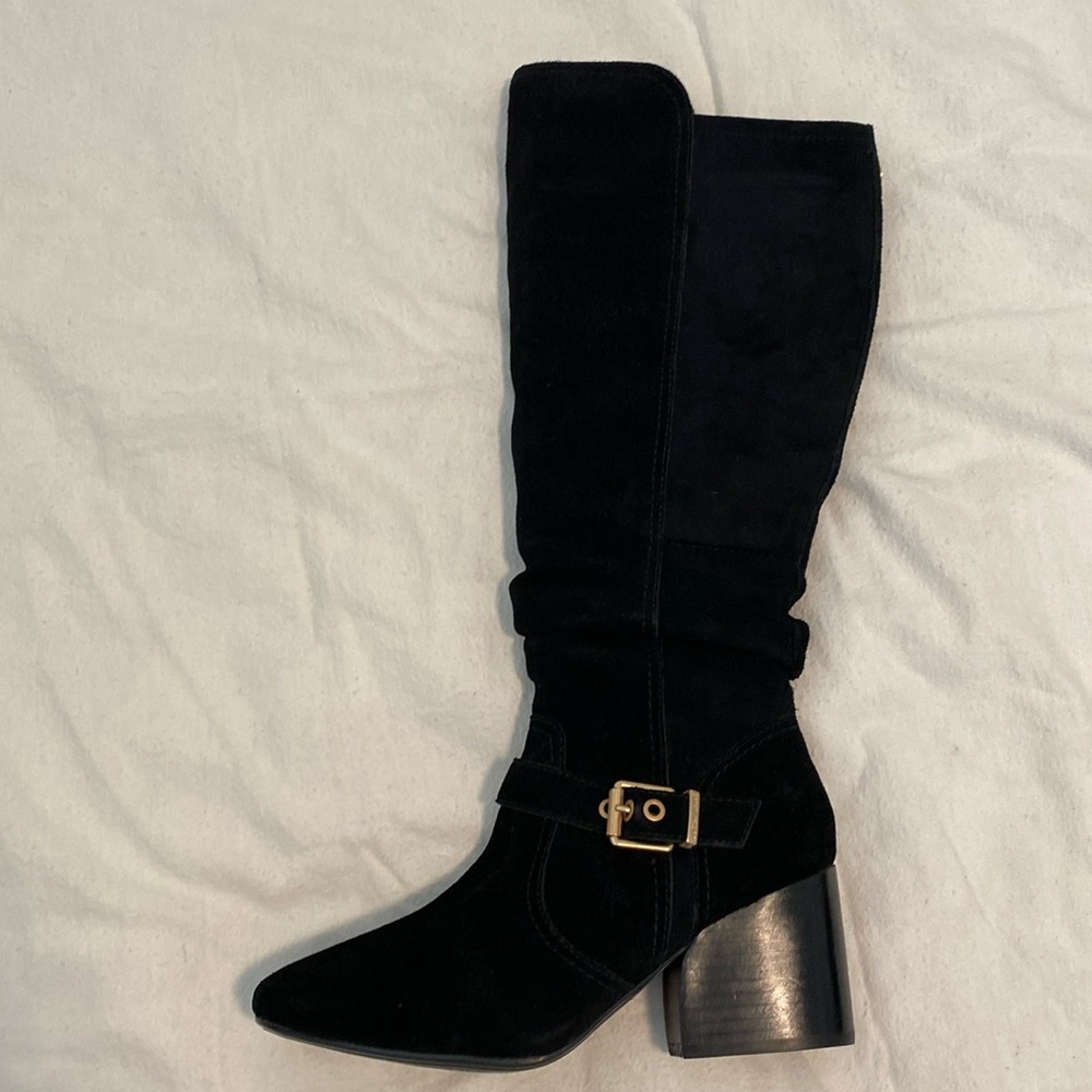 Suede Knee High Boot